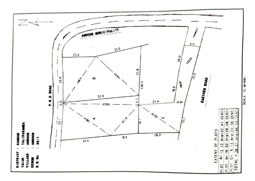 ആന്തൂർ നഗരസഭ പറശ്ശിനി 94 സെൻറ് സ്ഥലം വില്പനയ്ക്-3